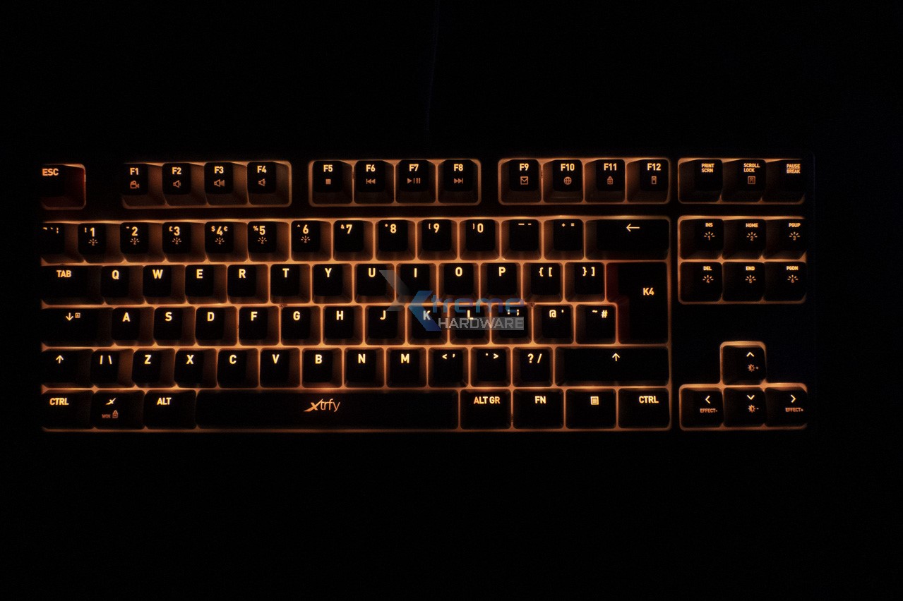 Xtrfy K4 RGB TKL Retro Edition LED 5 fabdf